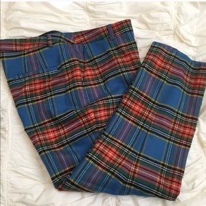 Boden blue ankle pants in blue plaid us10 uk14